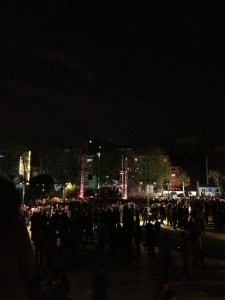 Thousands gather at Taksim's Gezi Park. Photograph shared on Twitter by @yesilgundem 