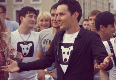 Pavel Durov, screenshot from YouTube clip, 20 February 2013.