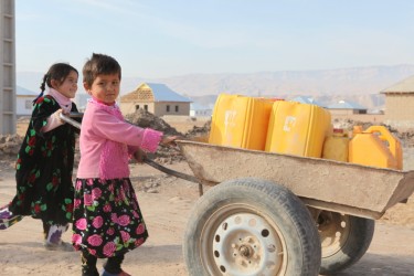 Children fetching water in southern Tajikistan. Image by Alexander Sodiqov, November 2009.