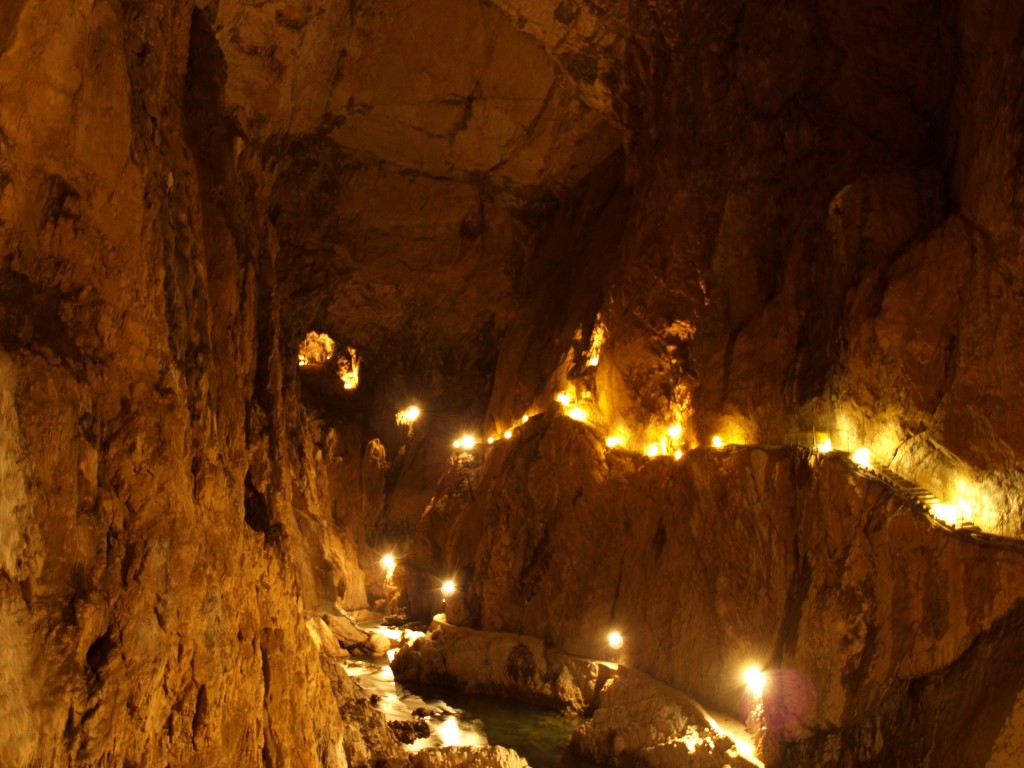 Skocjan Caves, una della meraviglie naturali slovene; utilizzata sotto licenza Creative Commons.