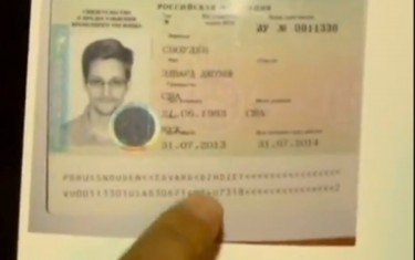 Snowden's Asylum Documents. Youtube screenshot. August 2, 2013