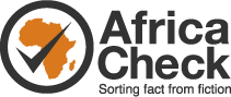  非洲檢查的logo。圖片來源：africacheck.org