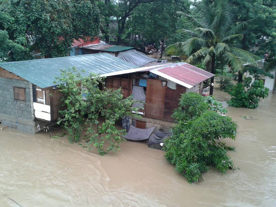 Flood in Marikina, east of Manila. Photo from Facebook page of Prospero De Vera