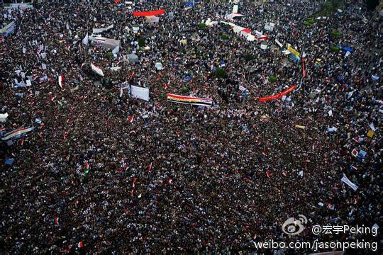 A picture of Egypt’s Tahrir Square, deleted from Sina Weibo (via Freeweibo/Fair Use) - 