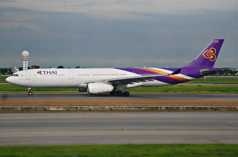 An Airbus Thai Airways plane. Image from Flickr user Aero Icarus, (CC BY-SA 2.0)