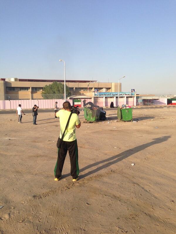 "@s_alshmmari: the police department's cameramen set fire to the garbage and videotape it to blame the bedoon for this act."