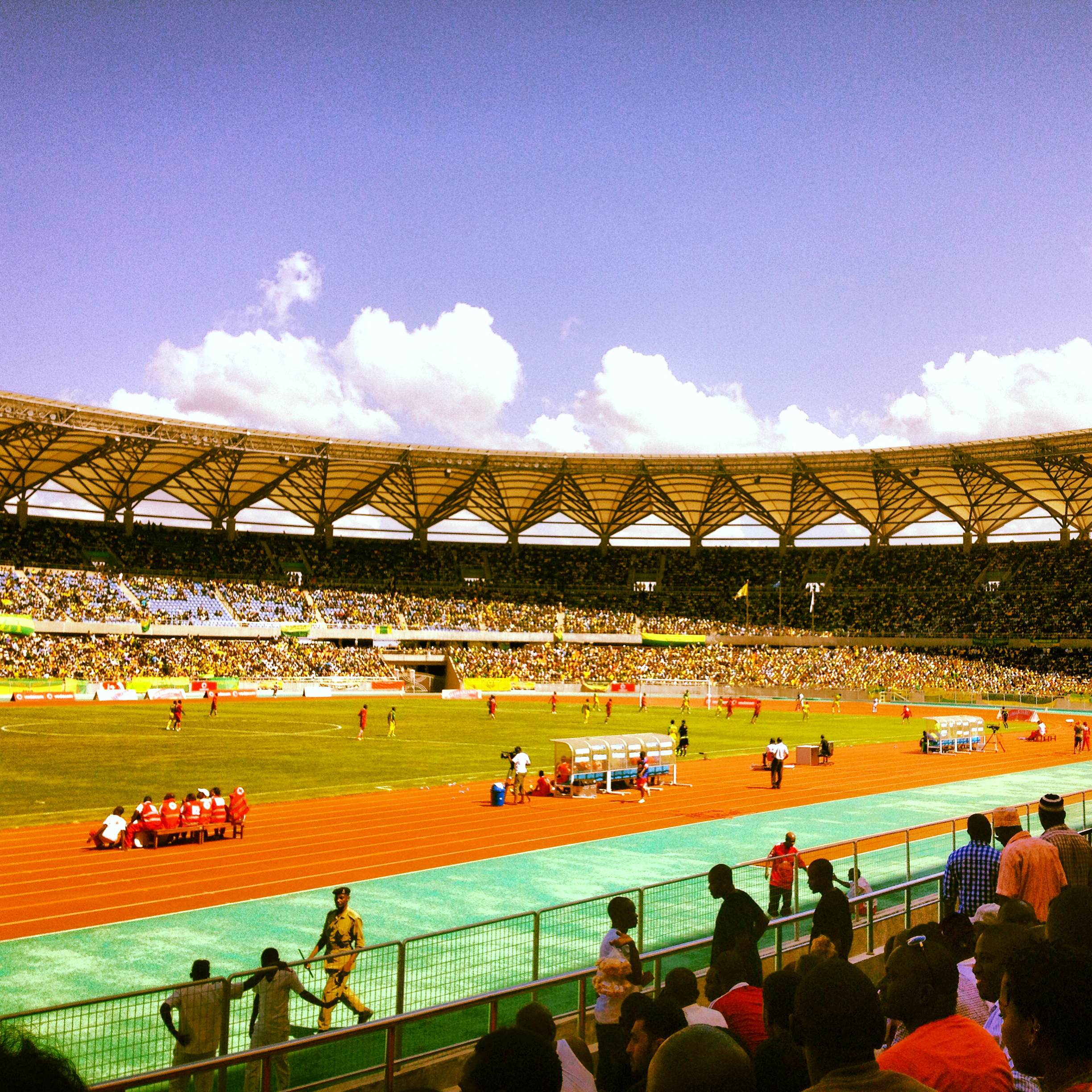 The Benjamin Mkapa National Stadium in Dar es Salaam, Tanzania. Photo by Omar Mohammed