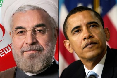 President Hassan Rouhani and President Barack Obama. Via Iran-emrooz.net