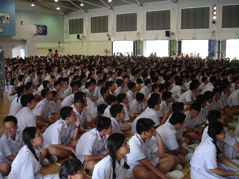 Singapore students of Nan Hua High School. Photo from Wikipedia. 