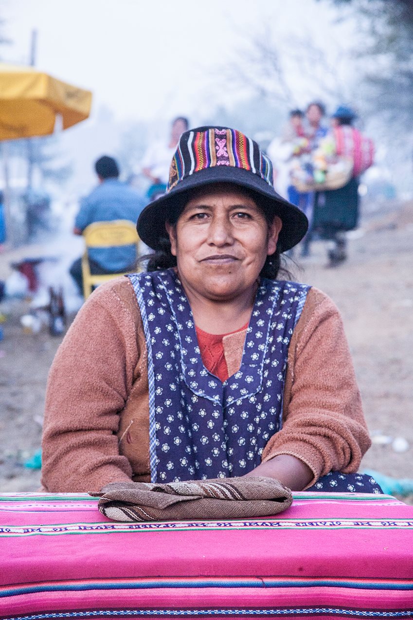 "There are not many amauta women, it's hard to be one, but I am. Now I'm part of the union". Photo by Mijhail Calle, used with permission. 