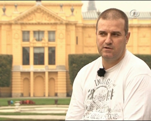 Still image of Zoran Bozinovski from an interview with Croatian Nova TV.