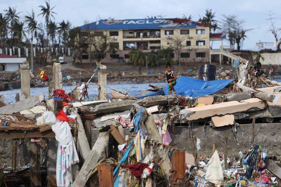 Tacloban City after the storm surge. Photo by ABS-CBN, Facebook