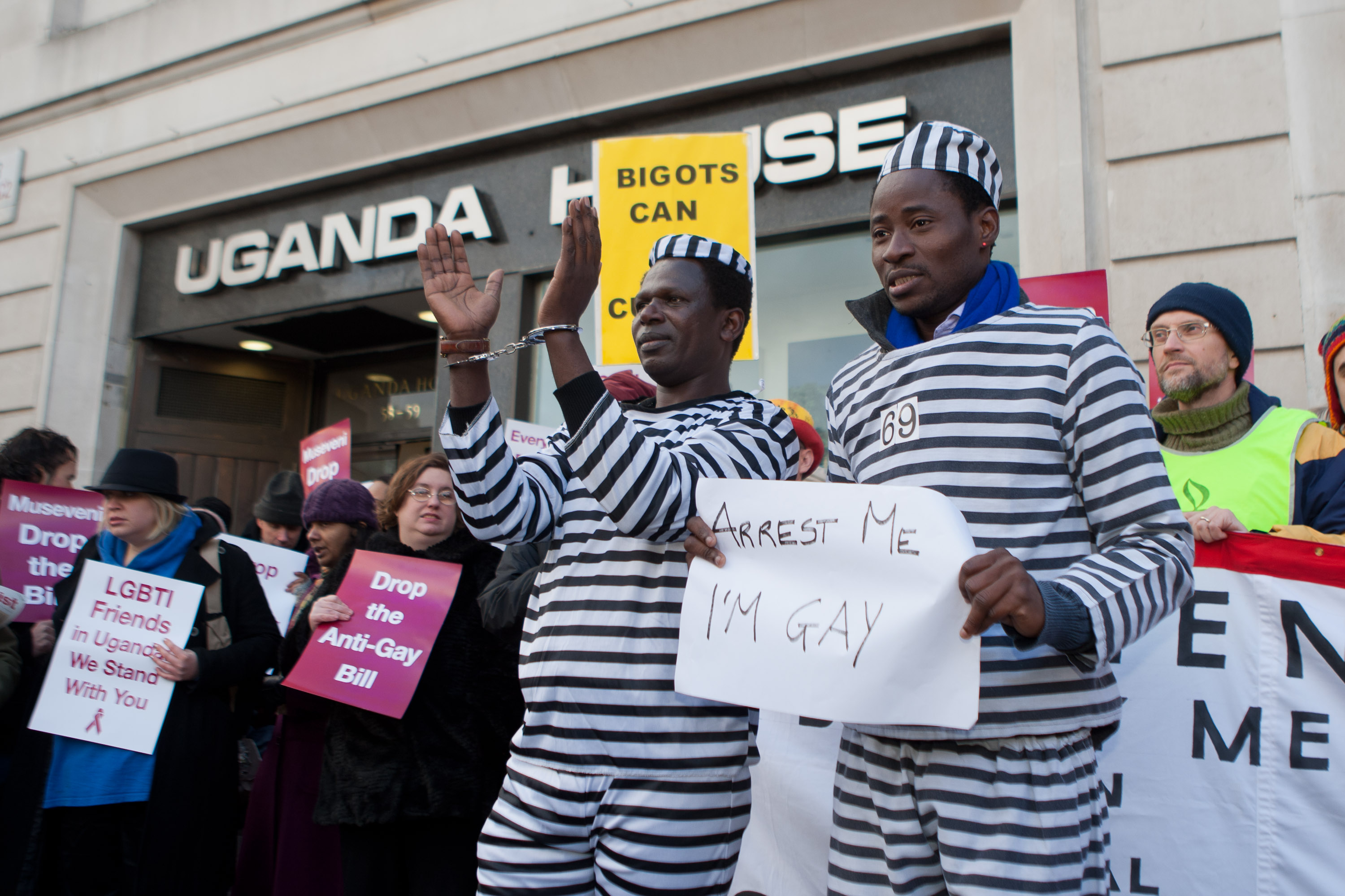 Protest against Uganda anti-gay legislation