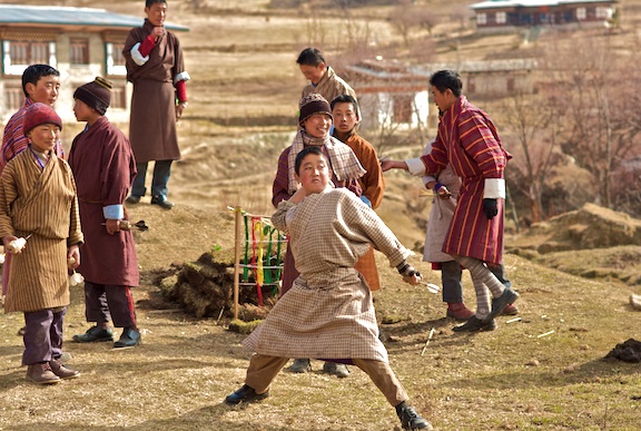 Bhutanese youth playing. Image by Morgan Ommer. Copyright Demotix (15/2/2009)