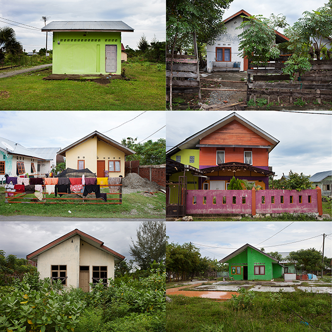 New homes customized by their inhabitants, Banda Aceh, Indonisia, Photos by Ivan Sigal, 2012.