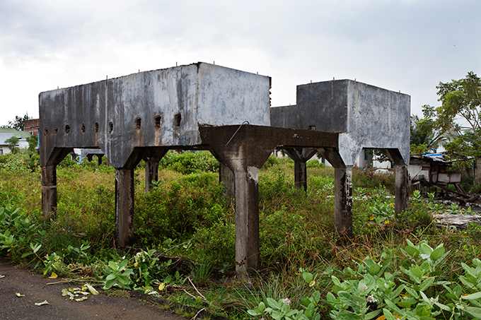 Foundation for a new home in Banda Aceh, Indonesia. Photo by Ivan Sigal, 2012.
