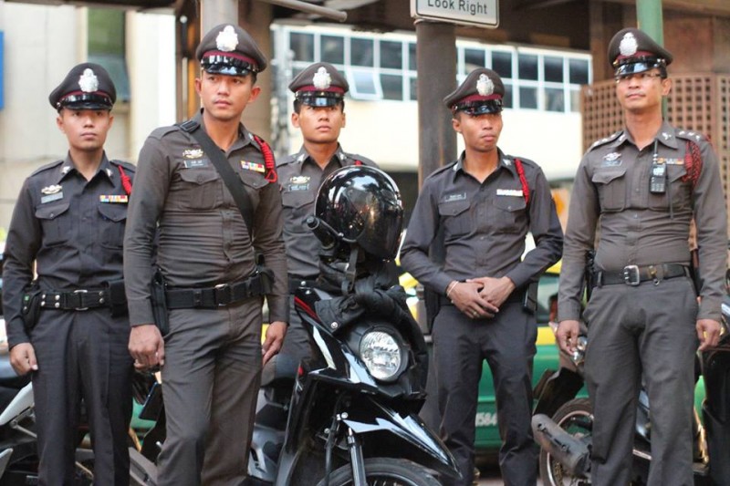 Bangkok police. Photo from Humans of Bangkok Facebook page
