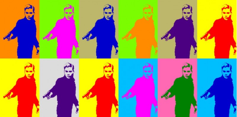 An Andy Warhol version of the young gunman. Anonymous image distributed online