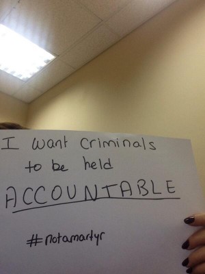 @leabaroudi 31 Dec I want criminals to be held ACCOUNTABLE #notamartyr pic.twitter.com/qn6pSp7WxY
