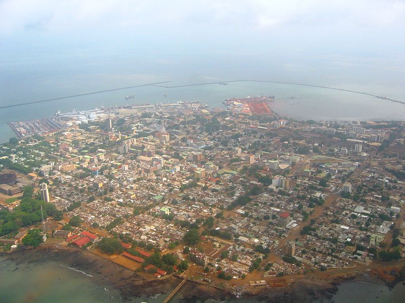 Conakry from above via wikipedia CC-license-BY 