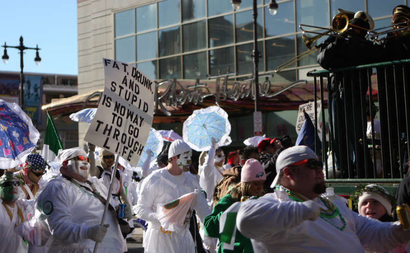 Wench brigade at the 2009 Mummers Parade. Photo by Melody Kramer via Flickr (CC BY-NC-ND 2.0)