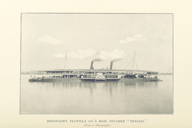A steamer at Irrawaddy River