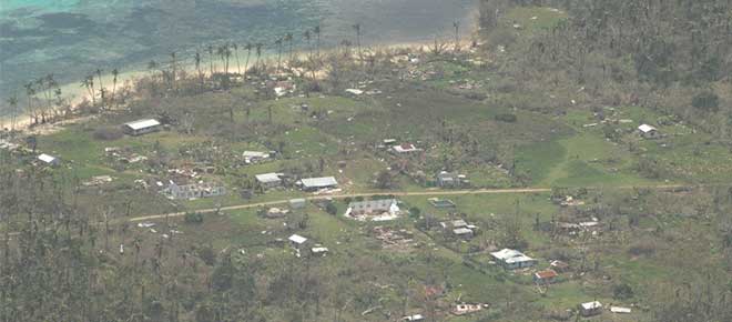 Impact of cyclone Ian in Tonga. Photo from Oxfam New Zealand.
