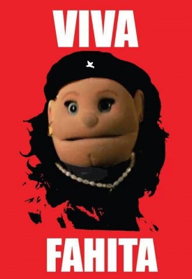 Abla Fahita caracterizada como el Che Guevara - via @khlud_hafeez