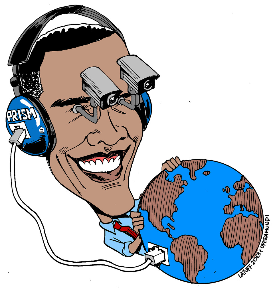 Caricature de Latuff avec Operamundi (2013). Partagé par WebWeWant sur Flickr (PAR SA 2.0)