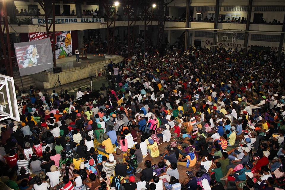 'People Surge' assembly in Tacloban. Photo from Tudla