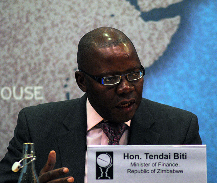 El antiguo ministro de Finanzas de Zimbabue, Tendai Biti