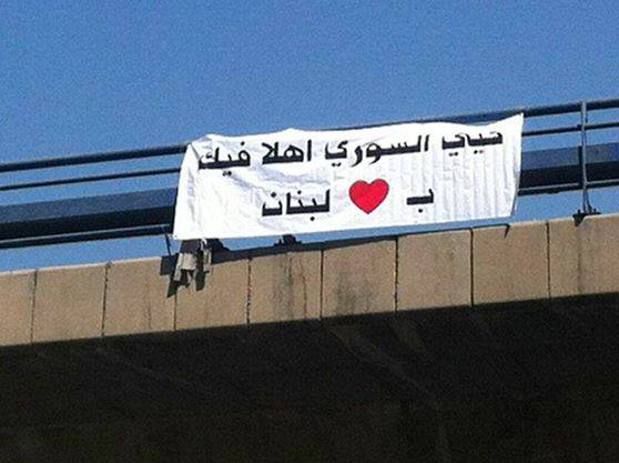 Dear Syrian, welcome! welcome to Lebanon