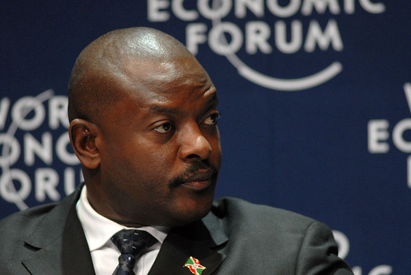 Burundian president Pierre Nkuruzinza. Photo released under Creative Commons by the World Economic Forum.