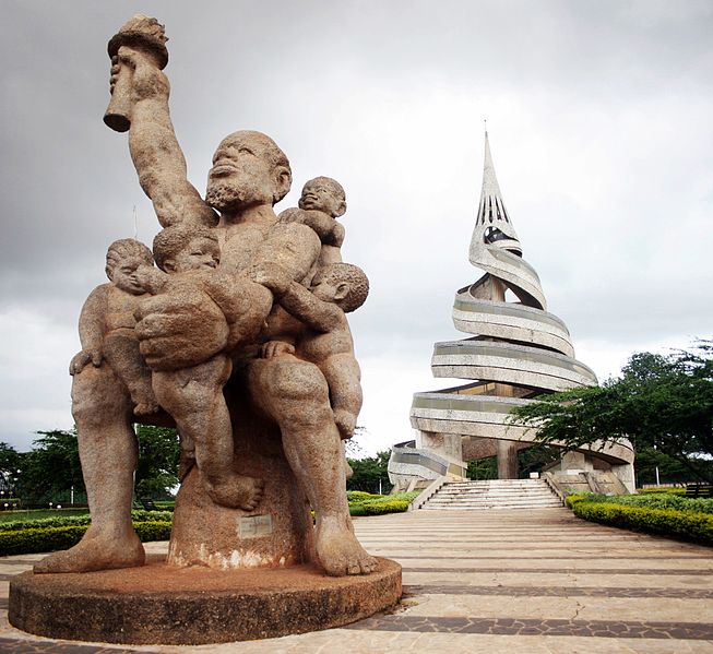 Reunification monument in Yaoundé, Cameroon. Photo released under Creative Commons by Steve Mvondo.