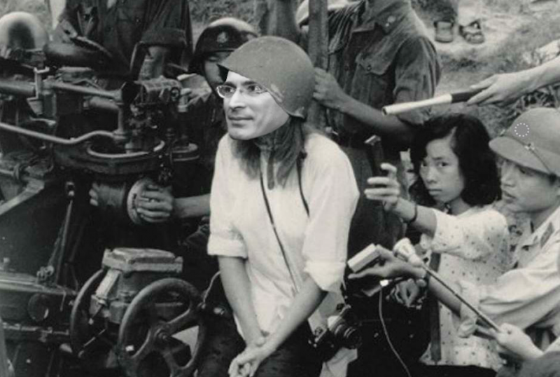 Khodorkovsky in Kiev reimagined as Hanoi Jane. Image distributed anonymously online.