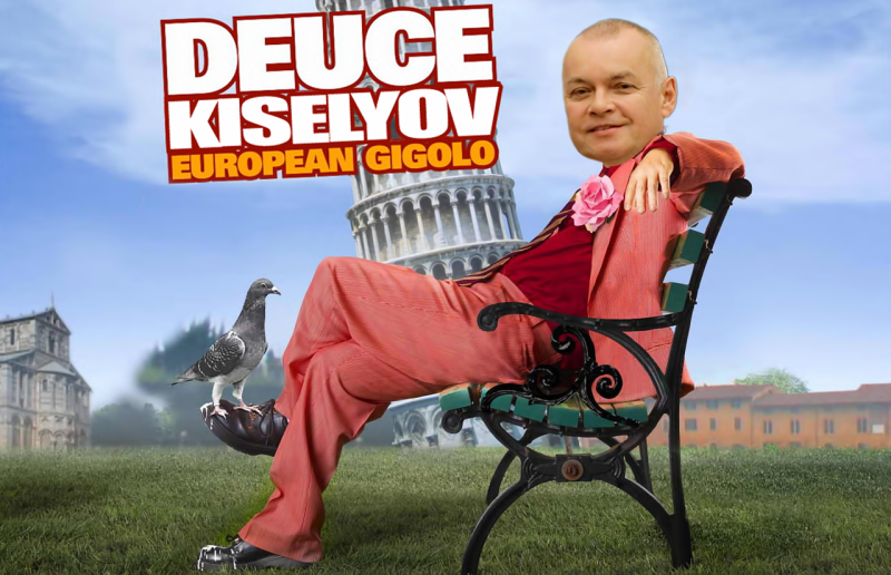 Dmitry Kiselyov's crazy European vacation! Images remixed by author.