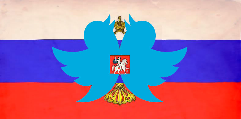 Top ten dei tweet in russo. Fotomontaggio di Kevin Rothrock.