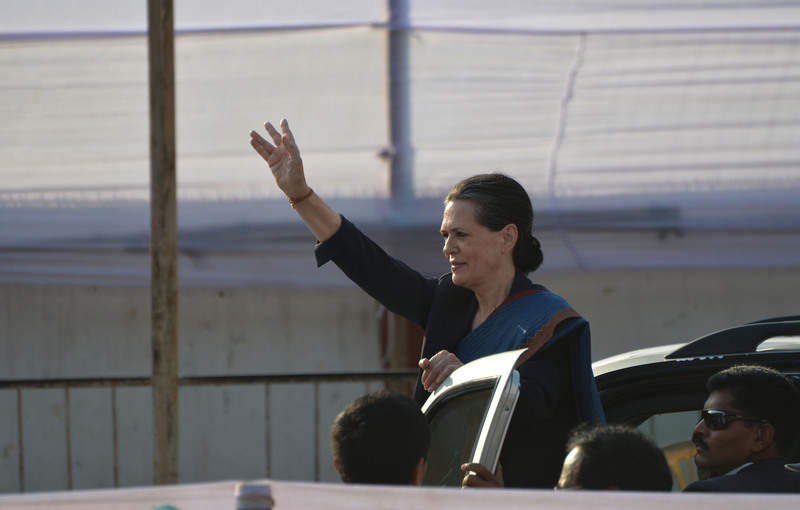 Widow of former Prime Minister of India, Rajiv Gandhi and current AICC president, campaigns for the forthcoming Assembly election of the Indian eastern state of Nagaland, which goes to polls on February 23. Image by Caisii Mao. Copyright Demotix (7/2/2014)