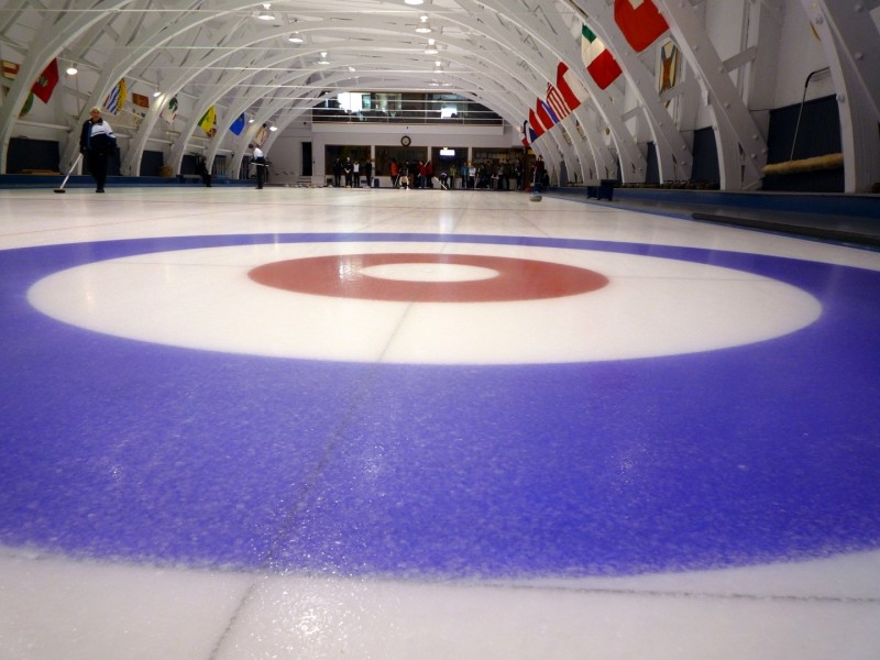 Pista de curling, foto de Sarah0s en Flickr y Fotopedia (CC BY NC ND 2.0)