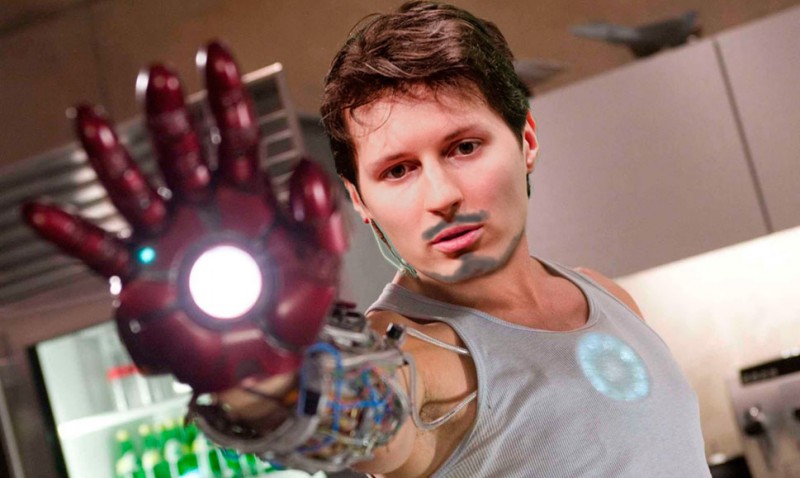 Iron Durov. Images remixed by Kevin Rothrock.