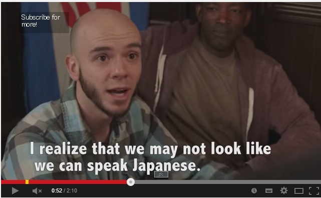 Screenshot of YouTube video "But we're speaking Japanese" by user name helpmefindparents