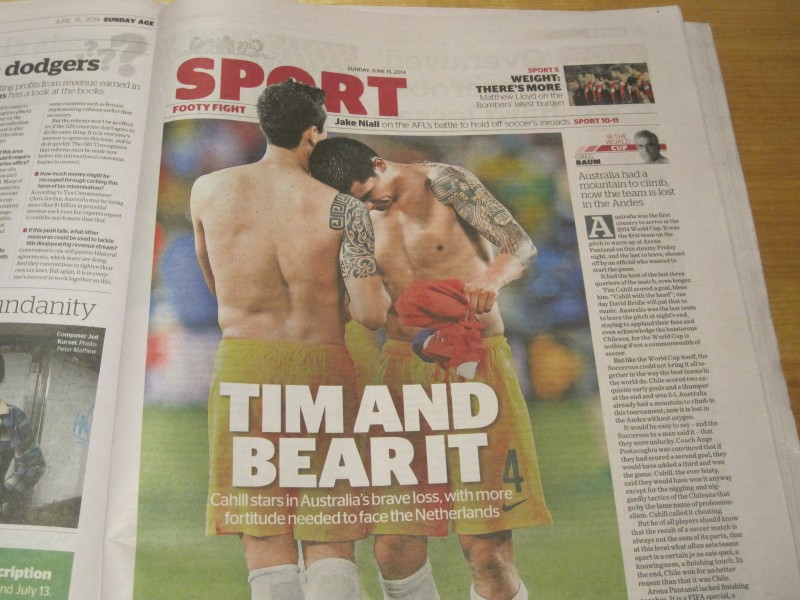 Tim Cahill - The Age 15 June 2014