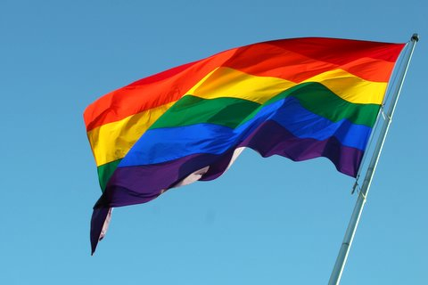 LGBT pride flag. Photo by Flickr user Sam Breach. CC BY-NC-ND 2.0