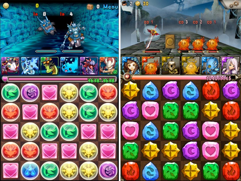 Screenshot of Puzzle & Dragons, Tower of Saviors
