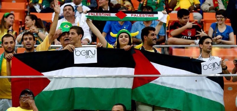 "World Cup protests in Brazil become Gaza protests."