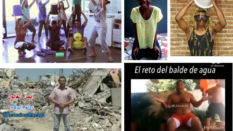 The various Icebucket spin offs in Lebanon, Côte d'Ivoire, USA, Gaza and Venezuela