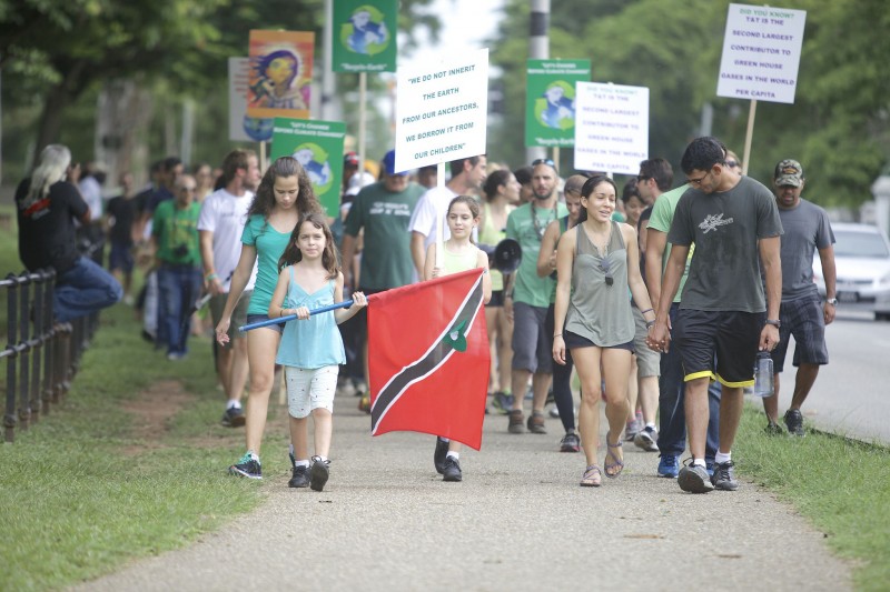The 2014 Climate Change March in Trinidad and Tobago; photo by Dylan Quesnel, courtesy IAMovement, used with permission. 