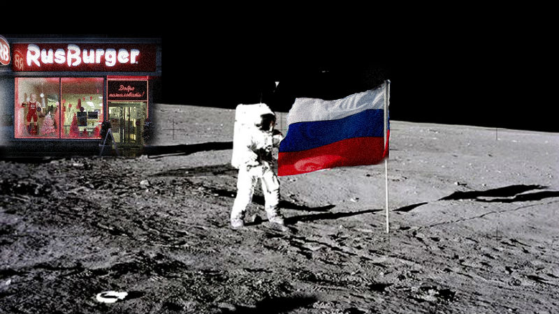 As Russia announces grand plans for Moon exploration, its citizens have more earthly concerns. Images mixed by Tetyana Lokot.