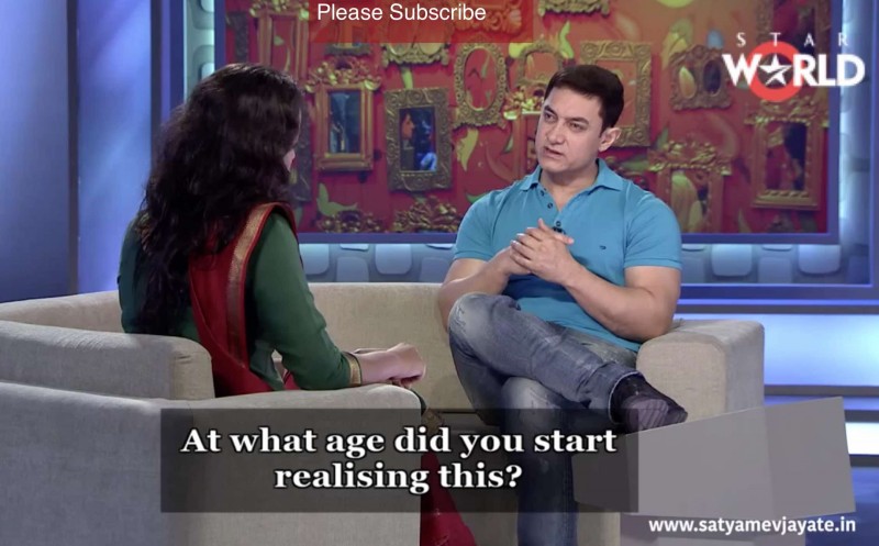 Screenshot of the Indian talk show "Satyamev Jayate" 