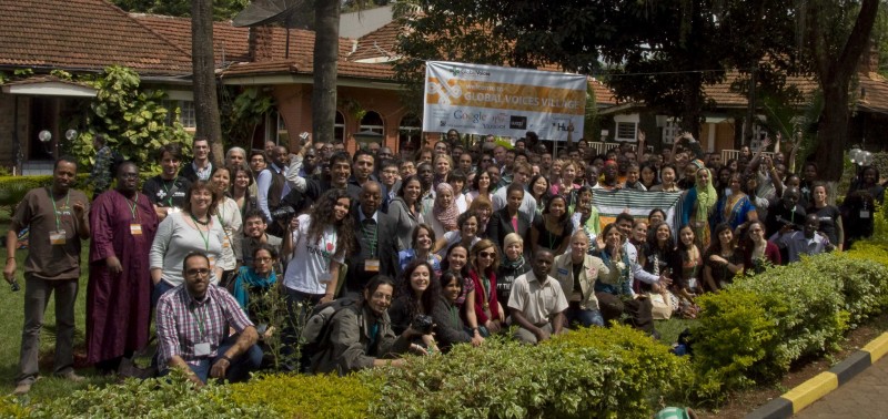 Community members at the Global Voices Citizen Media Summit 2012 in Nairobi, Kenya.
